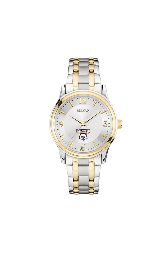 Silver/Gold Nazareth College Golden Flyers Classic Two-Tone Round Watch