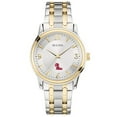 thumbnail image 1 of Bulova Silver/Gold Ole Miss Rebels Classic Two-Tone Round Watch, 1 of 1
