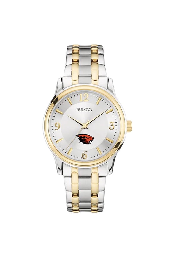 Silver/Gold Oregon State Beavers Classic Two-Tone Round Watch