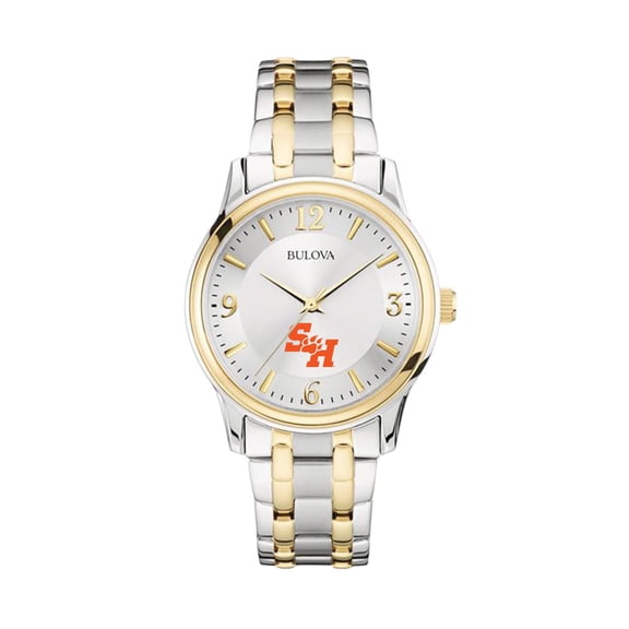 Bulova Silver/Gold Sam Houston State Bearkats Classic Two-Tone Round Watch