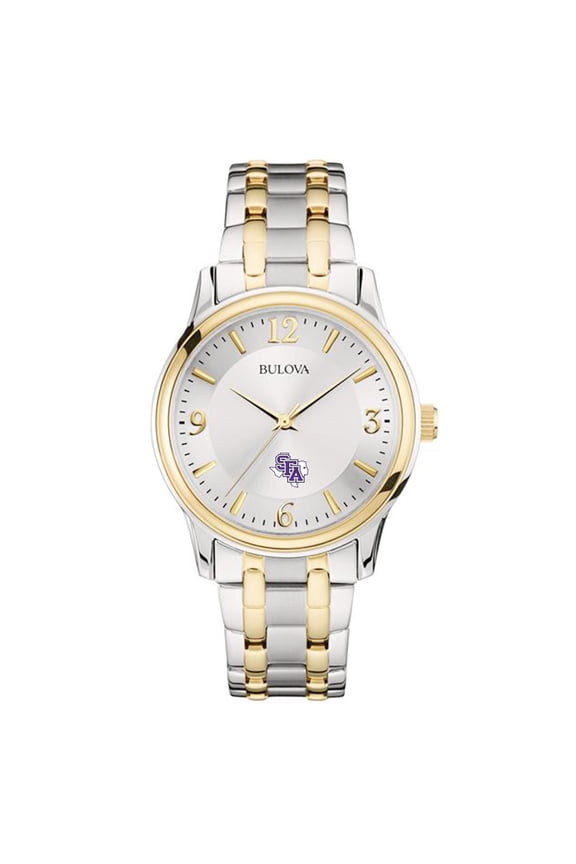 Silver/Gold Stephen F Austin Lumberjacks Classic Two-Tone Round Watch