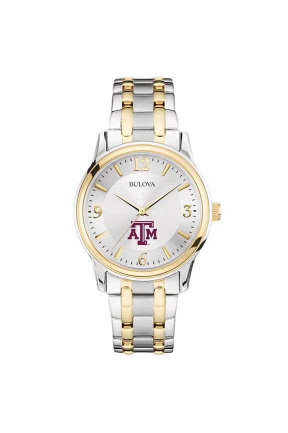 Silver/Gold Texas A&M Aggies Classic Two-Tone Round Watch