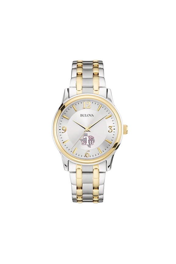 Silver/Gold Texas Southern Tigers Classic Two-Tone Round Watch