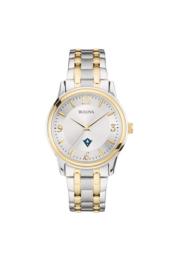 Silver/Gold UNC Wilmington Seahawks Classic Two-Tone Round Watch