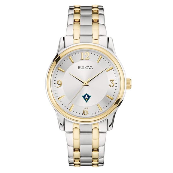 Bulova Silver/Gold UNC Wilmington Seahawks Classic Two-Tone Round Watch