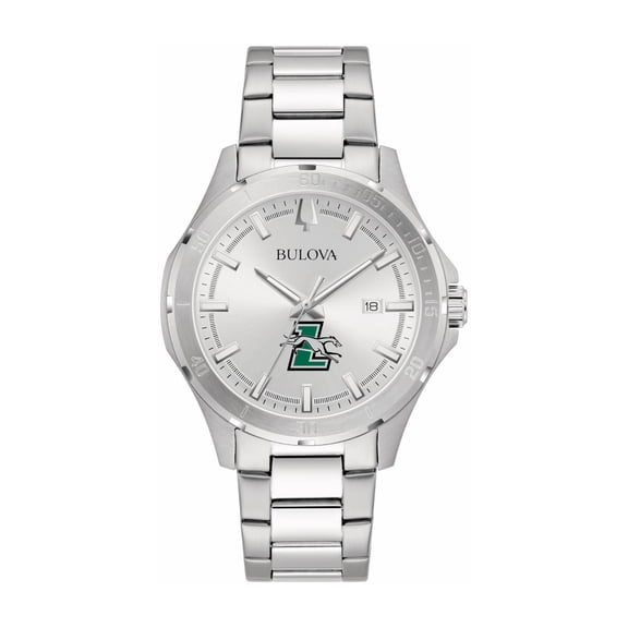 Bulova Silver Loyola Greyhounds Stainless Steel Classic Sport Watch
