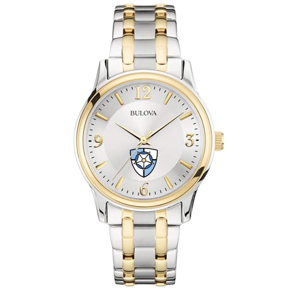 Bulova Silver Notre Dame of Maryland Gators Classic Two-Tone Round Watch