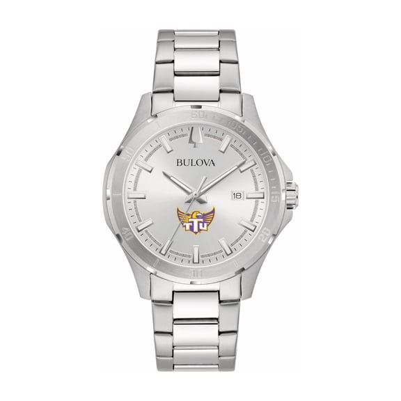 Bulova Silver Tennessee Tech Golden Eagles Stainless Steel Classic Sport Watch
