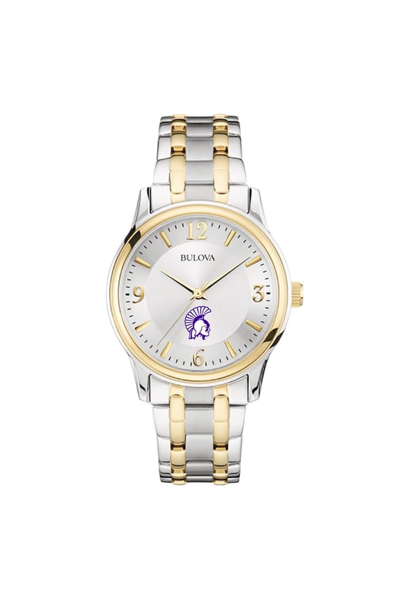 Women's Bulova Silver Winona State Warriors Classic Two-Tone Round Watch