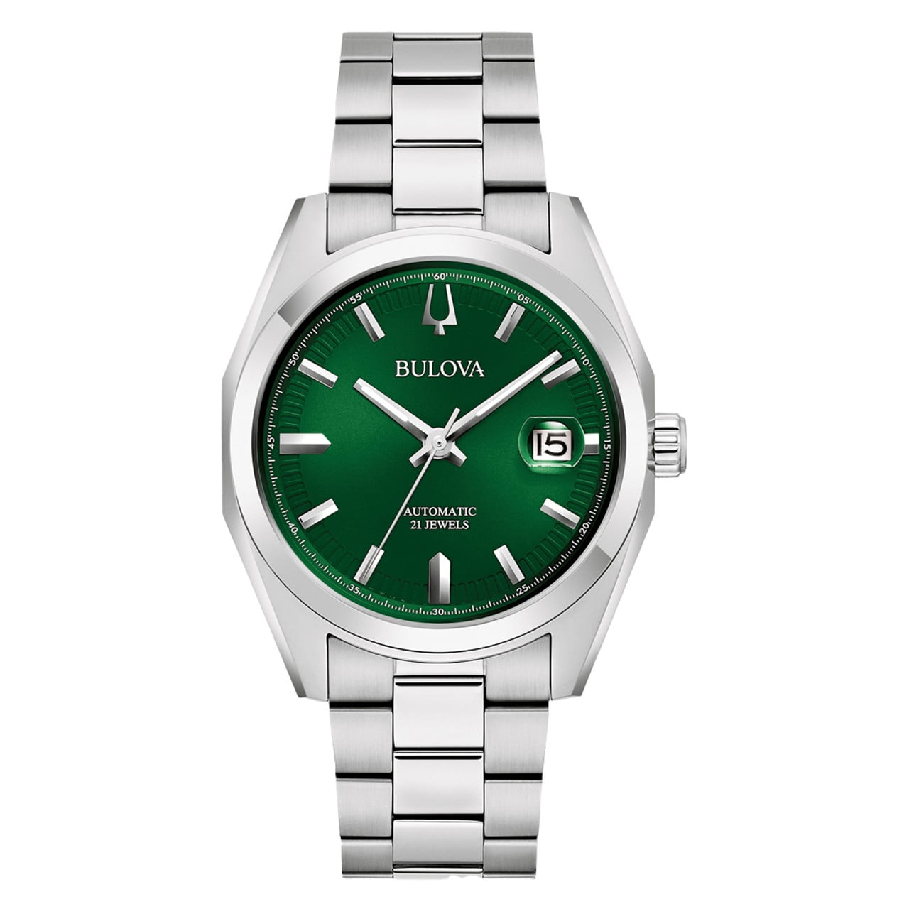 Bulova Surveyor Automatic Watch with Sunburst Green Dial 96B429 Walmart