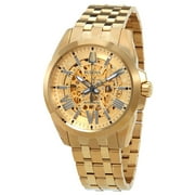 Bulova Sutton Automatic Skeleton Gold-Tone Mens Watch 97A162