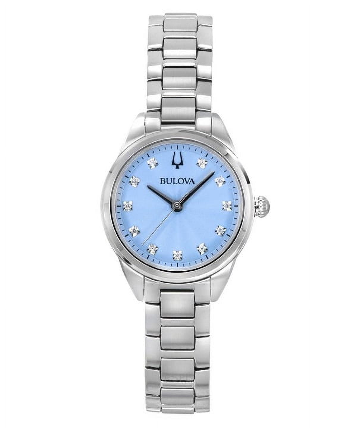 Bulova Women\'s Diamond Accent Blue Dial Watch NEW✓ Bulova Women main image 2