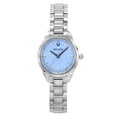 Bulova Sutton Diamond Accents Stainless Steel Light Blue Dial Quartz ...