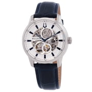 Bulova Sutton Mens Silver-tone Dial Automatic Watch 96A330