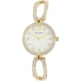 thumbnail image 1 of Bulova Womens Crystal Bangle Style Watch - Gold-Tone - White Mother of Pearl, 1 of 3