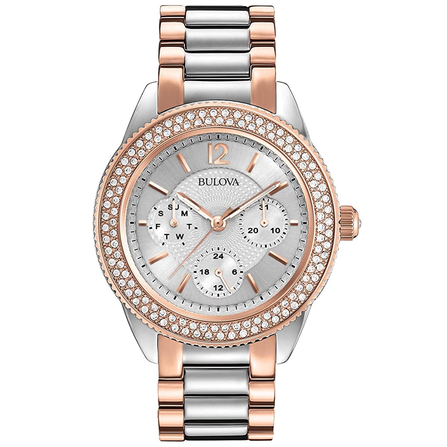 NEW Bulova 98N100 Two-tone Watch, SteelRose Gold acd81e69-fbe2-4af1-8283-  main image 3