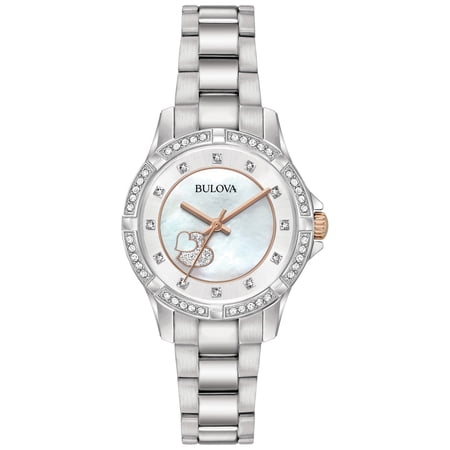 Bulova Women's Crystal Collection Mother Of Pearl Dial Watch - 98L232