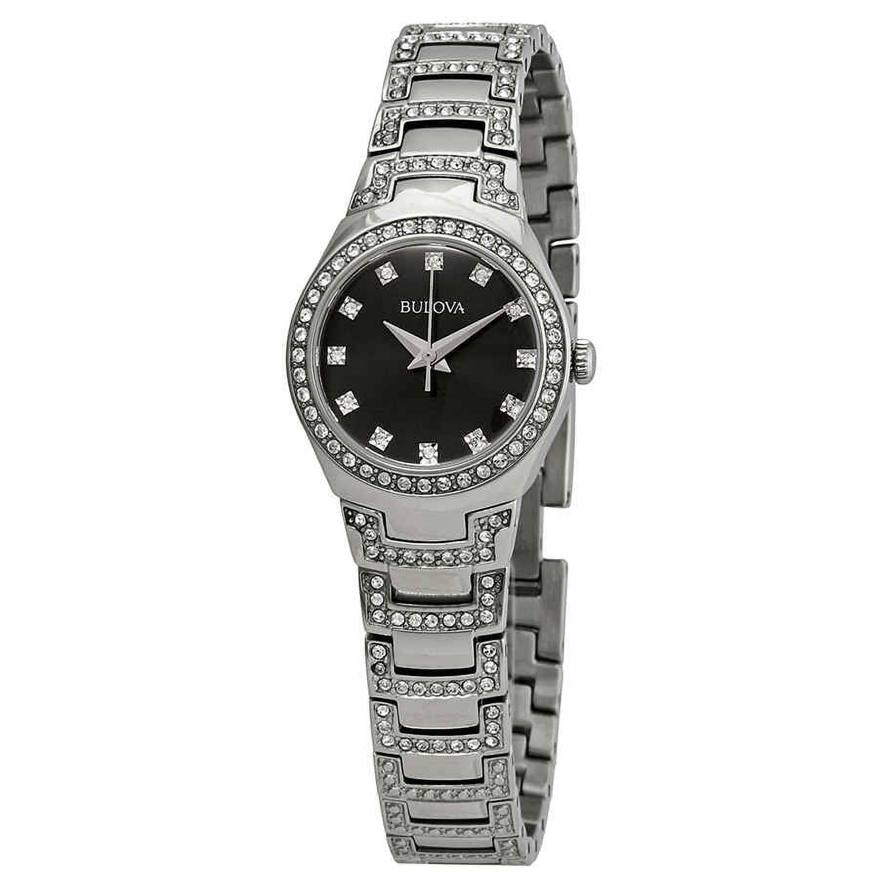 Bulova Women's Crystal Stainless-Steel Quartz Watch 96L170