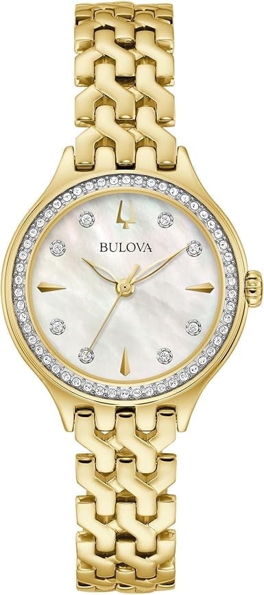 Bulova Ladies Watch Crystal Embellishments Pearl Dial  display picture 2
