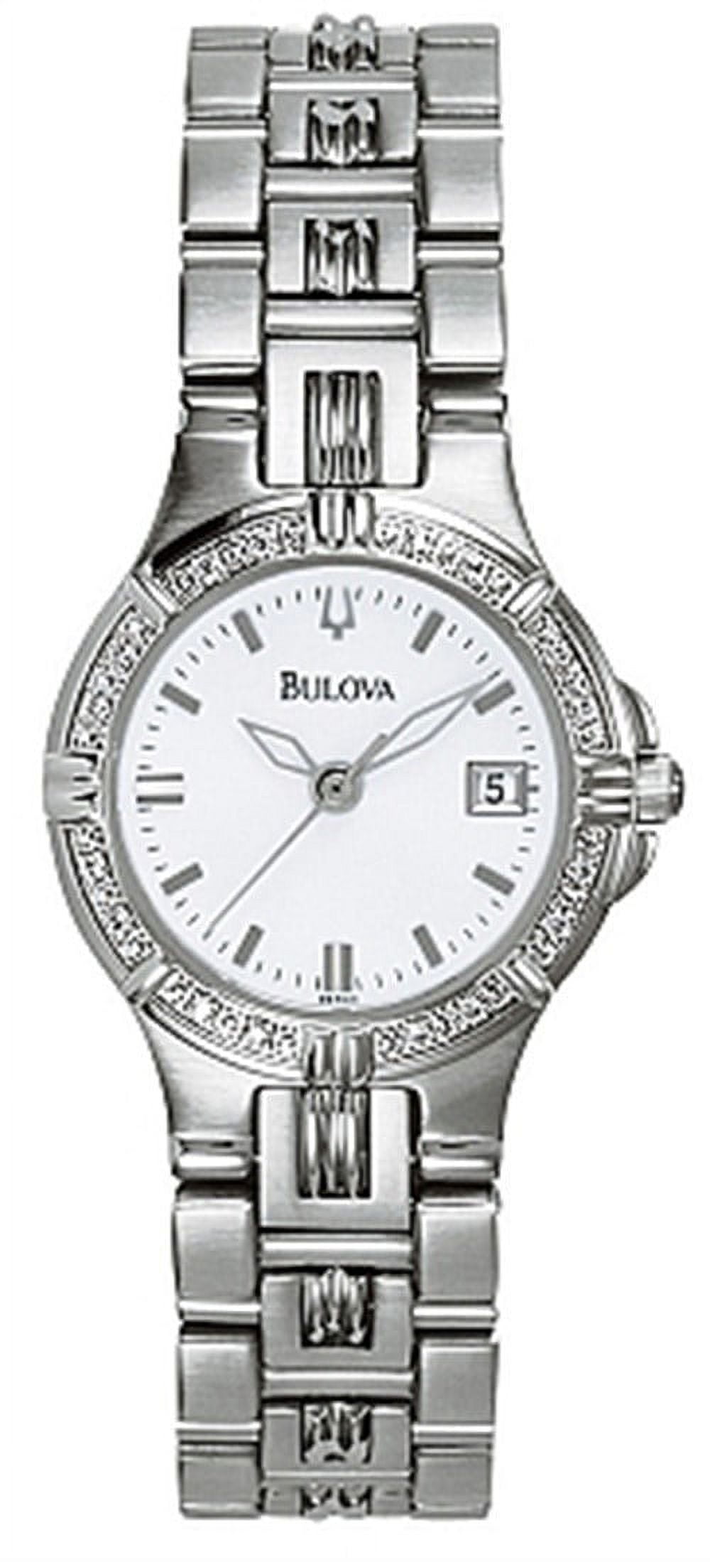 Women’s Stainless Steel Diamond Watch #96R04 Luxurman Swiss Quartz Women main image 4