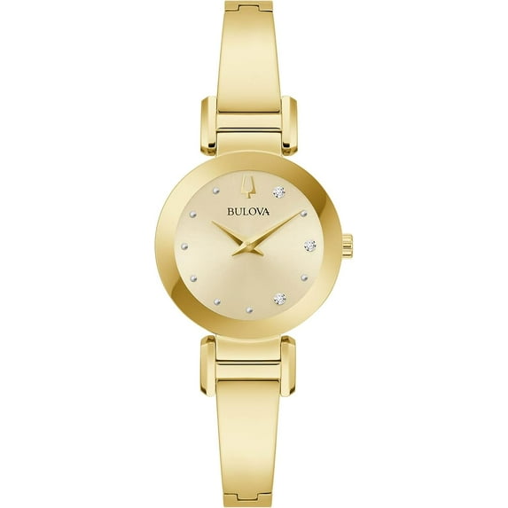 Bulova Marc Anthony Women's Diamond Gold Tone Stainless Quartz Watch 97P164