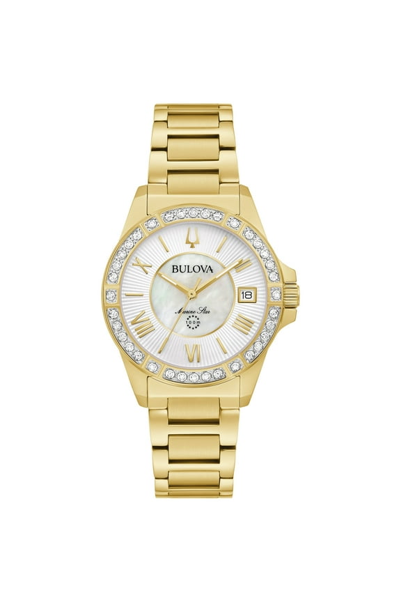 Women's Marine Star Gold-Tone Stainless Steel Diamond Watch 98R294