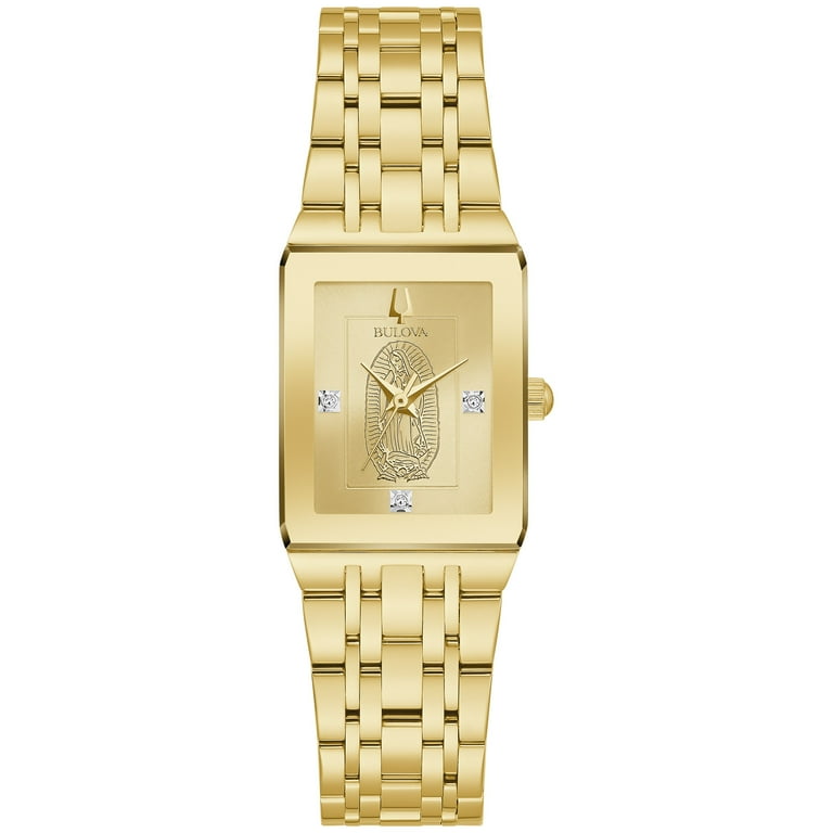 Bulova women's hotsell watch gold plated
