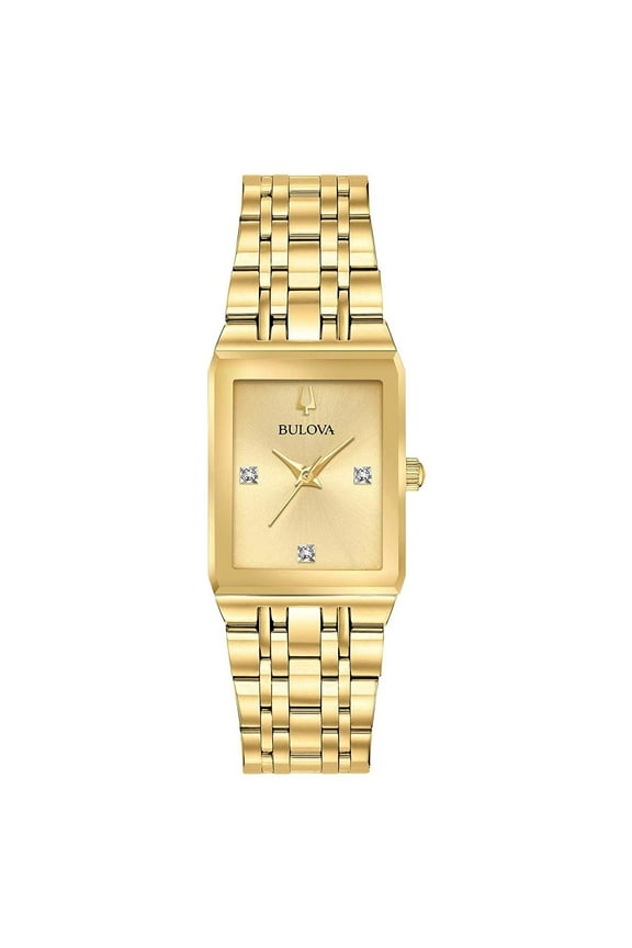 Women's Modern Quadra Gold-Tone Stainless Steel Watch 97P140