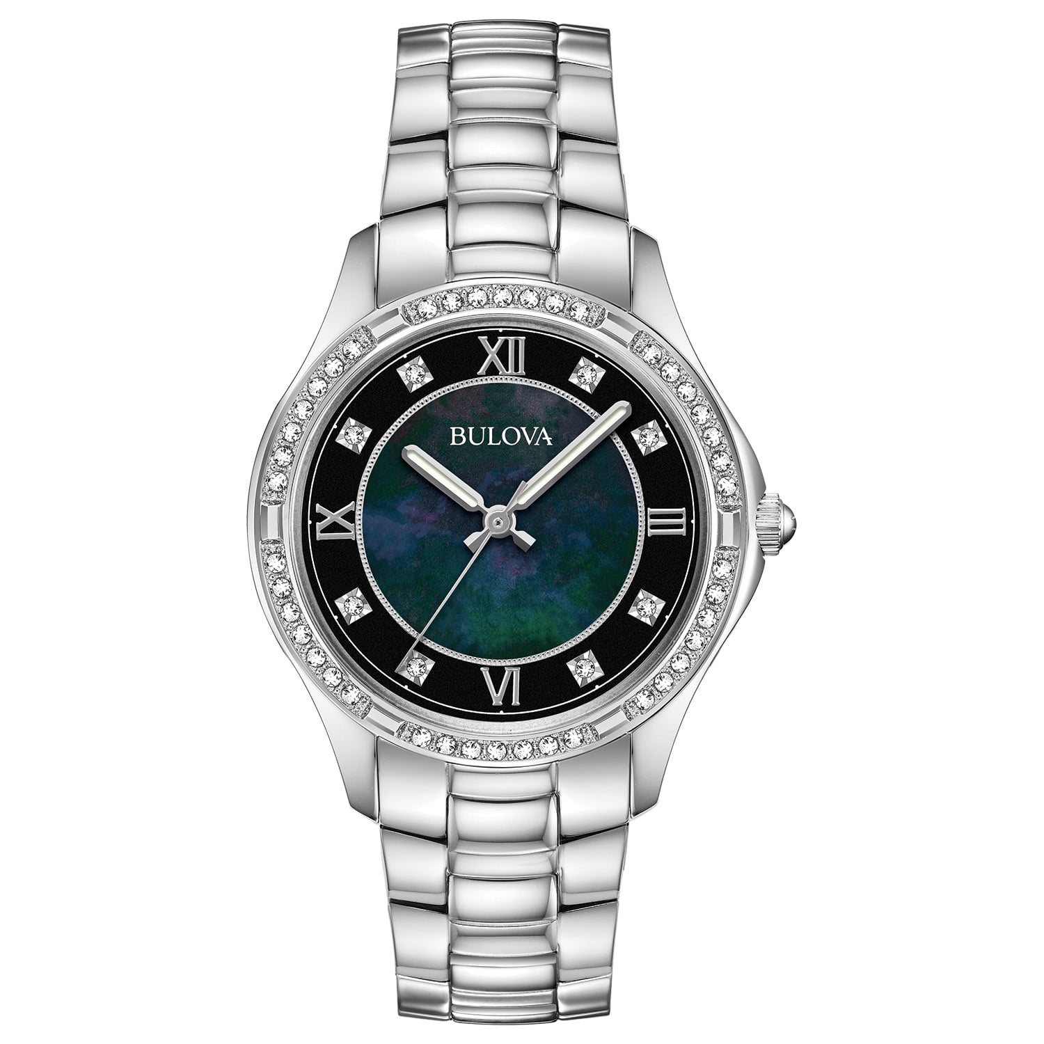 Bulova women's watch with crystals online
