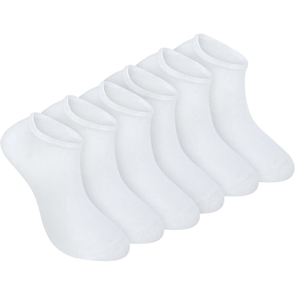Socks - 100% Organic Cotton Sneaker Socks, Invisible Low Cut, 6-Pack for Women & Men