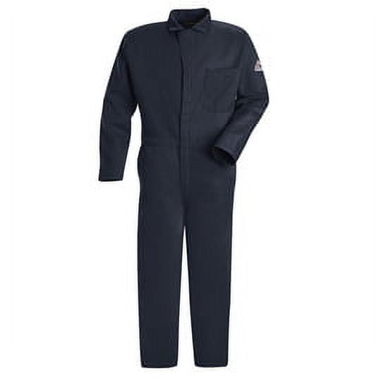 Bulwark® 40 Navy Cotton Flame Resistant Coverall With Zipper Closure (2 Pack)