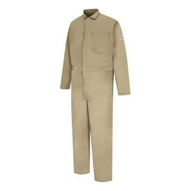 Bulwark 60'' Navy Cotton Flame Resistant Coverall With Zipper Closure
