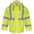 thumbnail image 1 of Bulwark Hi-Visibility Flame-Resistant Rain Jacket JXN4 Yellow/ Green XL, 1 of 7