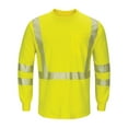 thumbnail image 1 of Bulwark Hi-Visibility Lightweight Long Sleeve T-Shirt SMK8 Yellow/ Green M, 1 of 1