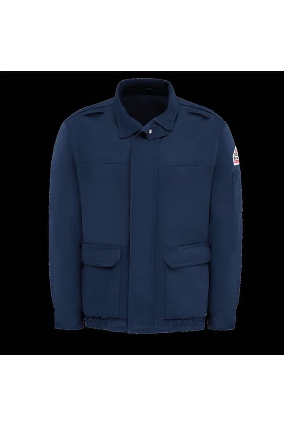 JLJ6NV-LN-XL Lined Bomber Jacket, Navy - Extra Large - Long Fit
