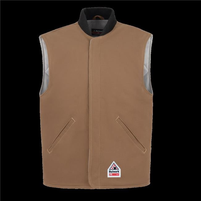 トップス THROTTLE WORKS Touring Duck Brown Vest Tough Duck Insulated MOTO Vest | Direct Workwear