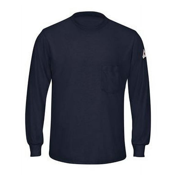Bulwark Long Sleeve Lightweight T-Shirt SMT8 Navy 5XL