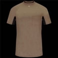 thumbnail image 1 of Bulwark MPS4KH-SSL-XXL Mens FR Short Sleeve Base Layer T-Shirt with Concealed Chest Pocket, Khaki - 2XL, 1 of 1