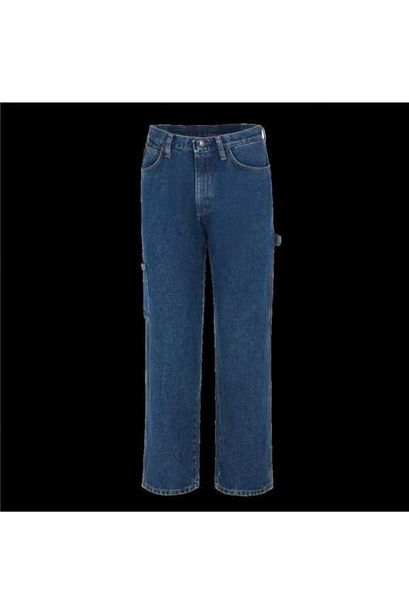 PEJ8DI-46-32 Mens Pre-Washed Dungaree Pant with Insect Shield, Blue Denim - Size 46 - 32 in. Inseam