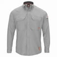 thumbnail image 1 of Bulwark QS52LG-RG-6XL Mens iQ Series Comfort Woven Long Sleeve Lightweight Shirt, Ultra Silver Gray - 6XL - Regular, 1 of 1