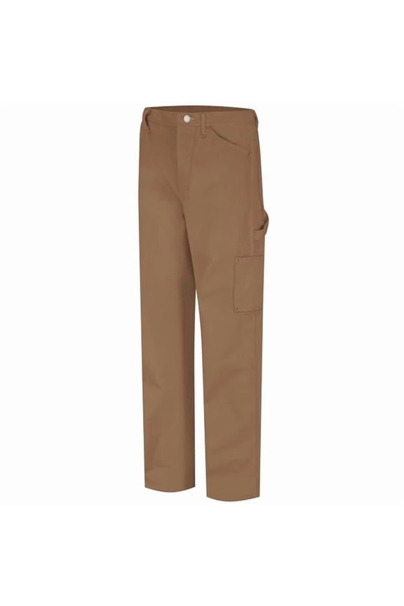 PLJ8BD-38-26 Mens Midweight FR Dungaree Pant, Brown Duck - 38 in. Waist - 26 in. Inseam