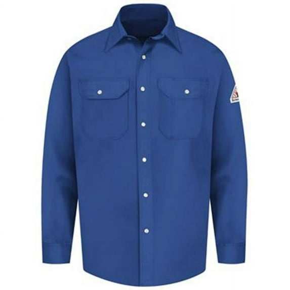 Bulwark Snap-Front Uniform Shirt - EXCEL FR® Long Sizes SES2L Tan 2XLT