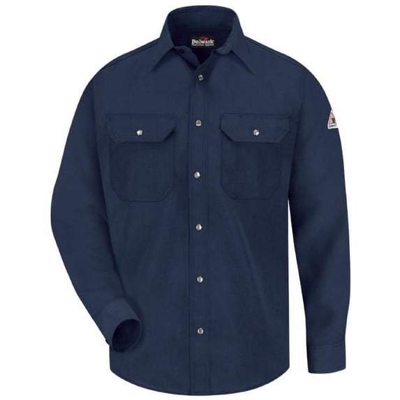 Snap-Front Uniform Shirt - Nomex IIIA - 4.5 oz. - 2XL / Navy