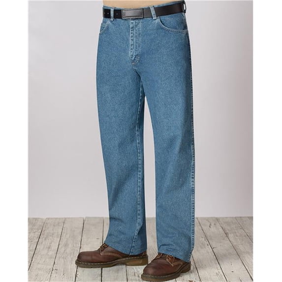Stone Washed Loose Fit Denim Jean