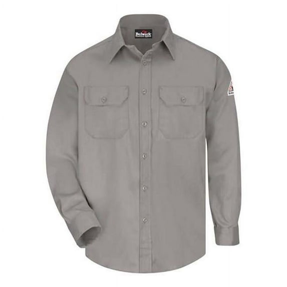 Bulwark Uniform Shirt - Long Sizes SLU8L Grey 2XL