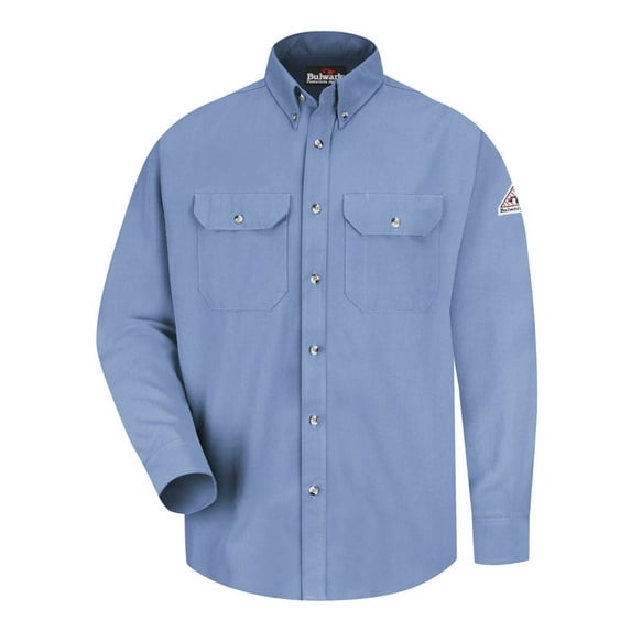 Bulwark Uniform Shirt Long Sizes SMU2L Light Blue 2XLT
