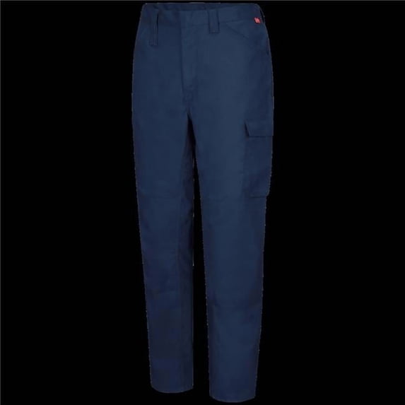 Bulwark QP14NV-46-34 iQ Series Mens Lightweight FR Pant, Navy - 46 in. Waist - 34 in. Inseam