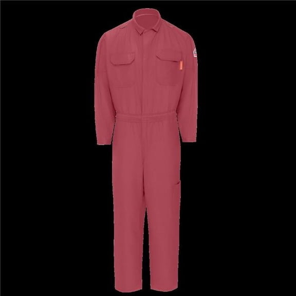 Bulwark QC22RD-RG-XXL iQ Series Mens Midweight Mobility Coverall, Red - 2XL - Regular