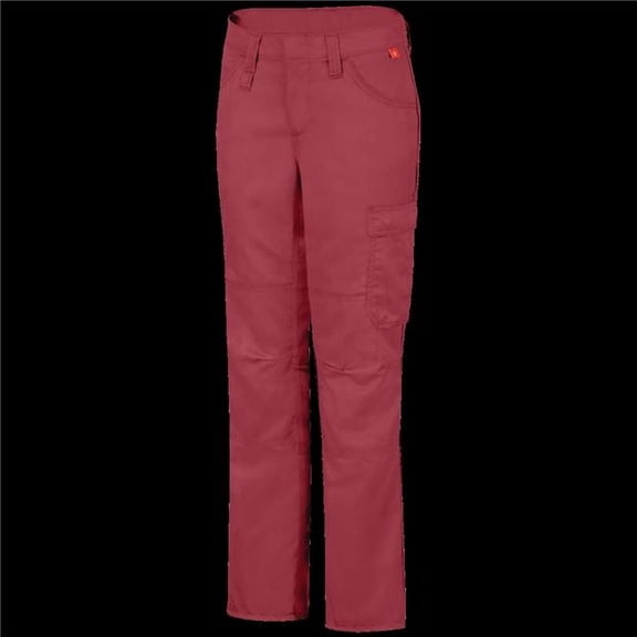 Bulwark QP17RD-02-24 iQ Series Womens Lightweight Comfort Pant, Red - Size 2 - 24 in. Inseam