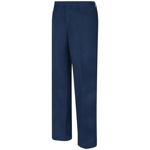 Bulwark PEW3NV-04-34U Womens Midweight Excel FR Work Pant, Navy - Size 4 - 34 in. Unhemmed Inseam